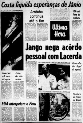 Última Hora [jornal]. Rio de Janeiro-RJ, 06 out. 1967 [ed. vespertina].