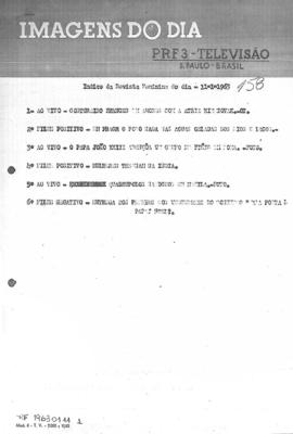 TV Tupi [emissora]. Revista Feminina [programa]. Roteiro [televisivo], 11 jan. 1963.