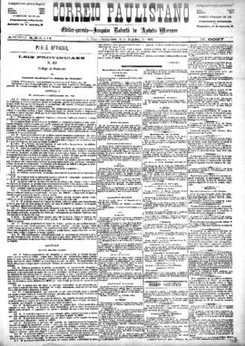 Correio paulistano [jornal], [s/n]. São Paulo-SP, 08 out. 1886.