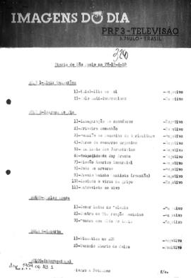TV Tupi [emissora]. Diário de São Paulo na T.V. [programa]. Roteiro [televisivo], 19 jun. 1959.