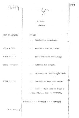 TV Tupi [emissora]. Jornal Panorama [programa]. Roteiro [televisivo], 31 mai. 1975.