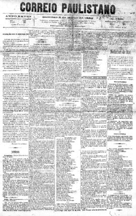 Correio paulistano [jornal], [s/n]. São Paulo-SP, 05 mar. 1882.