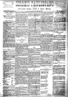 Correio paulistano [jornal], [s/n]. São Paulo-SP, 02 abr. 1886.