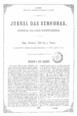 O Jornal das senhoras [jornal], a. 4, t. 7, [s/n]. Rio de Janeiro-RJ, 11 mar. 1855.