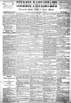 Correio paulistano [jornal], [s/n]. São Paulo-SP, 13 set. 1884.