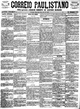 Correio paulistano [jornal], [s/n]. São Paulo-SP, 22 mai. 1888.