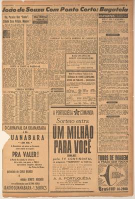 Última Hora [jornal]. Rio de Janeiro-RJ, 20 fev. 1963 [ed. regular].