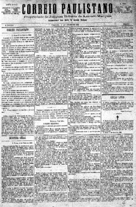 Correio paulistano [jornal], [s/n]. São Paulo-SP, 11 jul. 1880.