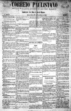 Correio paulistano [jornal], [s/n]. São Paulo-SP, 26 fev. 1880.
