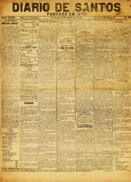 Diario de Santos [jornal], a. 37, n. 199. Santos-SP, 06 jun. 1909.