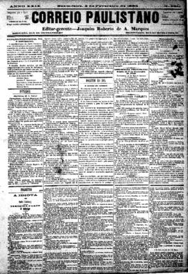 Correio paulistano [jornal], [s/n]. São Paulo-SP, 02 fev. 1883.