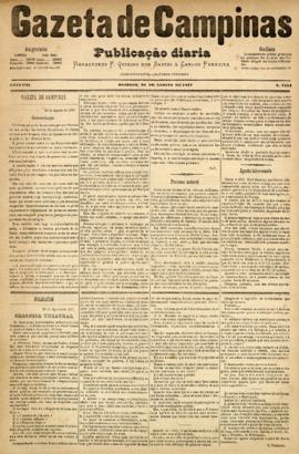Gazeta de Campinas [jornal], a. 8, n. 1114. Campinas-SP, 26 ago. 1877.