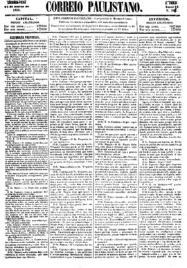 Correio paulistano [jornal], [s/n]. São Paulo-SP, 24 mar. 1856.