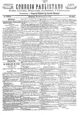 Correio paulistano [jornal], [s/n]. São Paulo-SP, 30 jan. 1876.