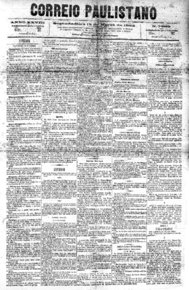 Correio paulistano [jornal], [s/n]. São Paulo-SP, 13 mar. 1882.