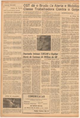 Última Hora [jornal]. Rio de Janeiro-RJ, 08 jul. 1963 [ed. regular].