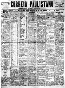 Correio paulistano [jornal], [s/n]. São Paulo-SP, 24 mai. 1892.