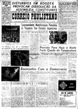 Correio paulistano [jornal], [s/n]. São Paulo-SP, 27 jul. 1957.