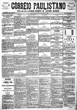 Correio paulistano [jornal], [s/n]. São Paulo-SP, 28 set. 1888.