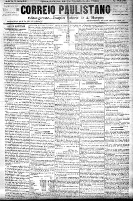 Correio paulistano [jornal], [s/n]. São Paulo-SP, 18 out. 1882.