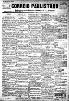 Correio paulistano [jornal], [s/n]. São Paulo-SP, 17 mai. 1883.