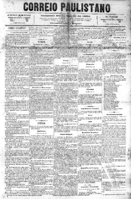 Correio paulistano [jornal], [s/n]. São Paulo-SP, 26 mar. 1882.