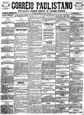 Correio paulistano [jornal], [s/n]. São Paulo-SP, 19 mai. 1888.