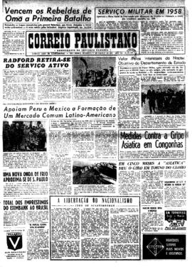 Correio paulistano [jornal], [s/n]. São Paulo-SP, 11 ago. 1957.