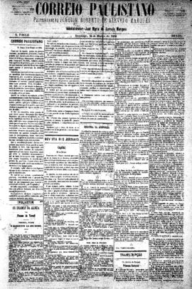 Correio paulistano [jornal], [s/n]. São Paulo-SP, 14 mar. 1880.