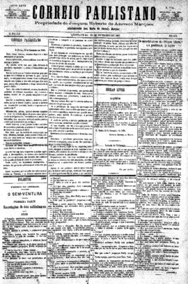 Correio paulistano [jornal], [s/n]. São Paulo-SP, 23 set. 1880.