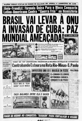 Última Hora [jornal]. Rio de Janeiro-RJ, 22 abr. 1961 [ed. vespertina].