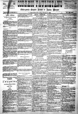 Correio paulistano [jornal], [s/n]. São Paulo-SP, 23 out. 1885.