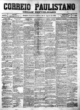 Correio paulistano [jornal], [s/n]. São Paulo-SP, 24 ago. 1894.