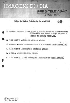 TV Tupi [emissora]. Revista Feminina [programa]. Roteiro [televisivo], 06 fev. 1964.