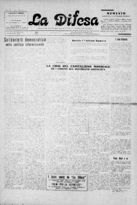 La Difesa [jornal], a. 8, [s/n]. São Paulo-SP, 05 set. 1931.