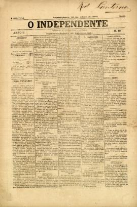 O Independente [jornal], a. 2, n. 89. Araraquara-SP, 18 abr. 1901.