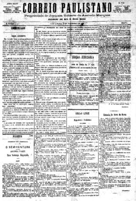 Correio paulistano [jornal], [s/n]. São Paulo-SP, 05 nov. 1880.