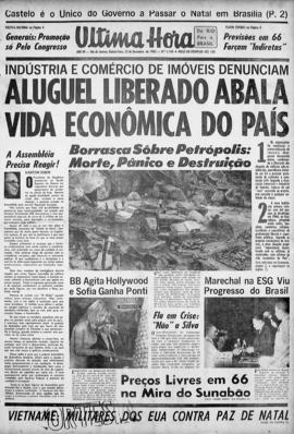 Última Hora [jornal]. Rio de Janeiro-RJ, 23 dez. 1965 [ed. matutina].
