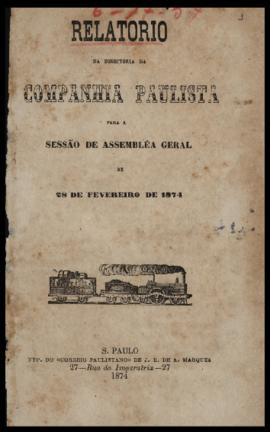 Relatório…, [nº 009], 2º sem. 1873. Criador(a): Companhia Paulista de Estradas de Ferro. São Paul...
