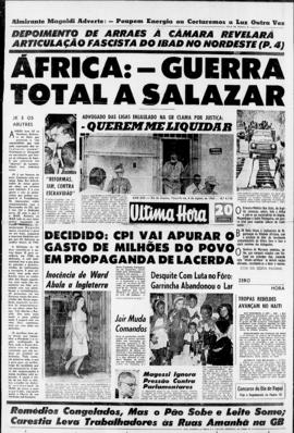 Última Hora [jornal]. Rio de Janeiro-RJ, 06 ago. 1963 [ed. vespertina].