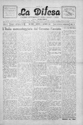 La Difesa [jornal], a. 3, n. 50. São Paulo-SP, 13 dez. 1925.