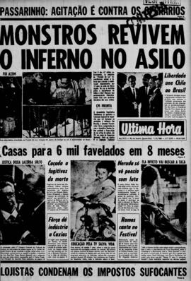 Última Hora [jornal]. Rio de Janeiro-RJ, 11 set. 1968 [ed. vespertina].