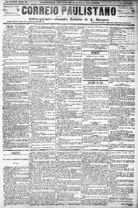 Correio paulistano [jornal], [s/n]. São Paulo-SP, 30 set. 1883.