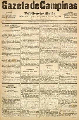 Gazeta de Campinas [jornal], a. 8, n. 1123. Campinas-SP, 06 set. 1877.