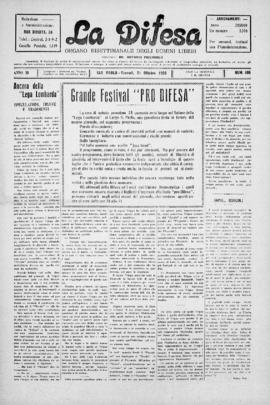 La Difesa [jornal], a. 3, n. 109. São Paulo-SP, 21 out. 1926.