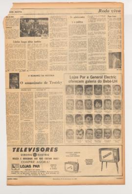 Última Hora [jornal]. Rio de Janeiro-RJ, 24 nov. 1967 [ed. regular].