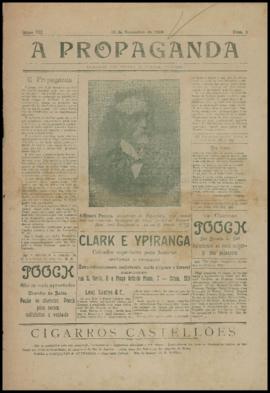 A Propaganda [jornal], a. 7, n. 1. São Paulo-SP, 15 nov. 1906.