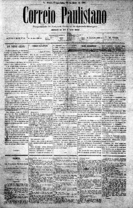 Correio paulistano [jornal], [s/n]. São Paulo-SP, 10 mai. 1881.