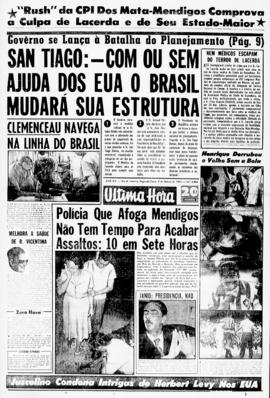 Última Hora [jornal]. Rio de Janeiro-RJ, 04 mar. 1963 [ed. vespertina].