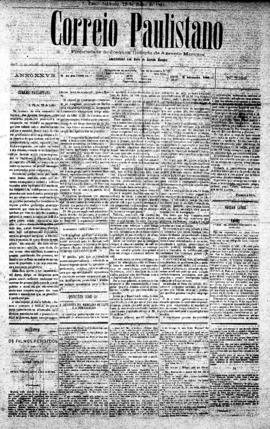 Correio paulistano [jornal], [s/n]. São Paulo-SP, 23 jul. 1881.